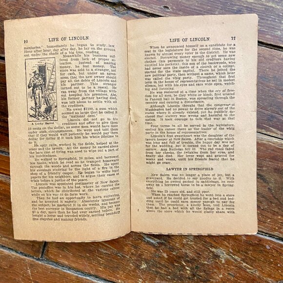 Abraham Lincoln The Story Of His Life By The Boston Sunday Globe 1909 "Original" - Picture 5 of 7